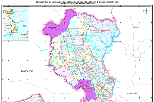 Quy hoạch hạ tầng công nghiệp Tây Ninh 2026-2030: Quỹ đất 10.000ha và 52 dự án ưu tiên