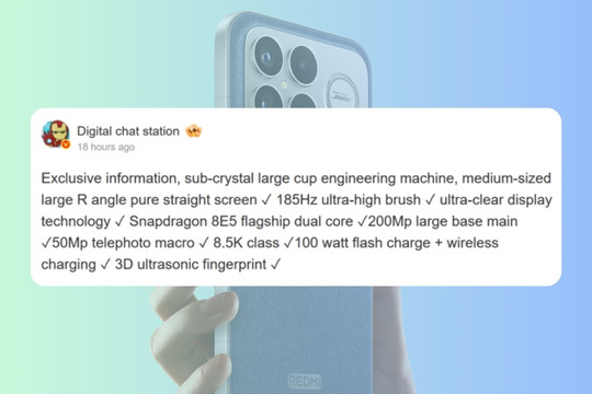 Redmi K100 Pro lộ diện: Flagship gaming với màn hình 185Hz và pin 9,000mAh