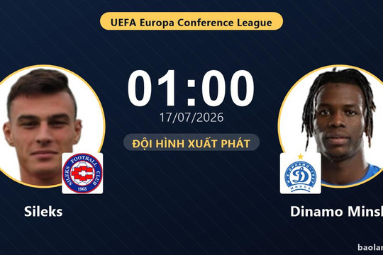Trực tiếp Sileks vs Dinamo Minsk: Đội hình xuất phát
