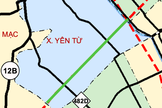 Quy hoạch tuyến đường trục động lực dài 4,5km qua xã Yên Từ, Link vào Ninh Bình
