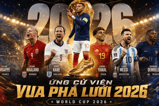 Cập nhật bảng xếp hạng Vua phá lưới World Cup 2026 hôm nay 19/7: Mbappé vượt Messi sau cú đúp, Saka lập hat-trick