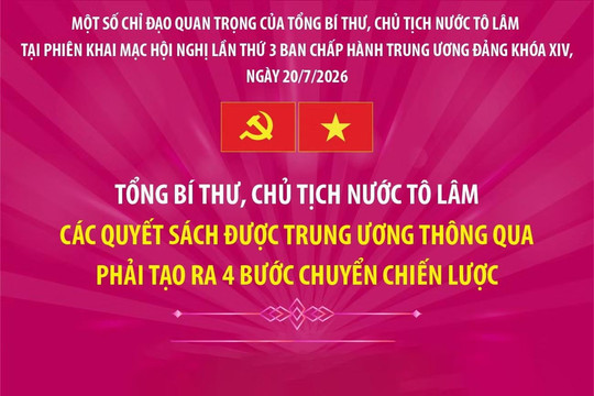 Tổng Bí thư, Chủ tịch nước Tô Lâm: Các quyết sách được Trung ương thông qua phải tạo ra 4 bước chuyển chiến lược