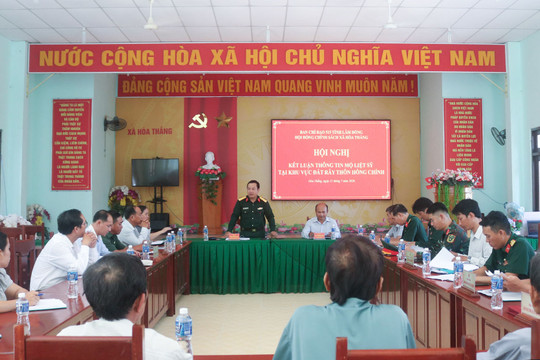 Khai quật, lấy mẫu ADN và quy tập 12 mộ liệt sĩ tại xã Hòa Thắng