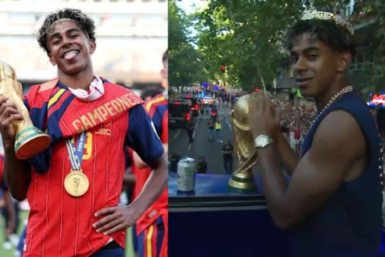 Tây Ban Nha rước cúp vô địch World Cup: Sự ngạo nghễ của Yamal và màn cà khịa đỉnh cao tại Madrid