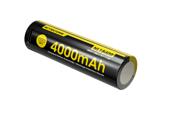 Pin Nitecore NL1840R 18650 mới: Dung lượng 4.000mAh tích hợp cổng sạc USB-C tiện dụng