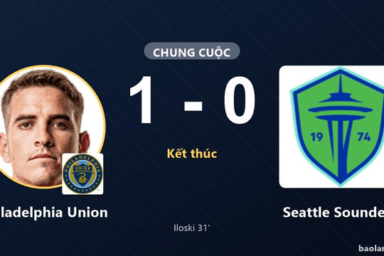 Philadelphia Union thắng tối thiểu, vẫn đứng #14; Seattle Sounders trắng tay