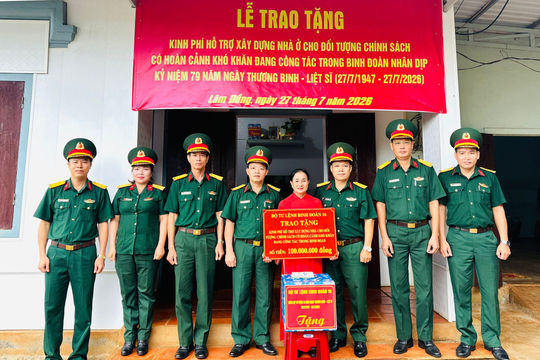 Binh đoàn 16 hỗ trợ Link tải Dubai palace Bắn cá đổi thưởng nhà ở cho con liệt sĩ