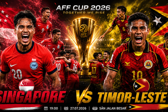 Lịch sử 3 trận đối đầu Singapore vs Timor Leste: Những chú sư tử toàn thắng, chờ nối dài ưu thế tại AFF Cup 2026