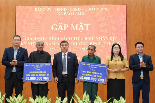 Bảo Lâm 3: Gặp mặt kỷ niệm 79 năm Ngày Thương binh - Liệt sĩ