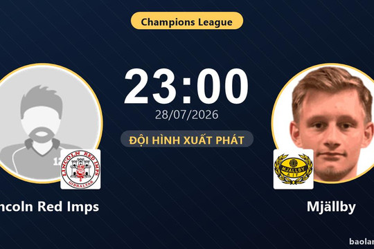 Trực tiếp Lincoln Red Imps vs Mjällby: Mjällby nhỉnh hơn trong thế trận cân bằng, chưa có bàn thắng