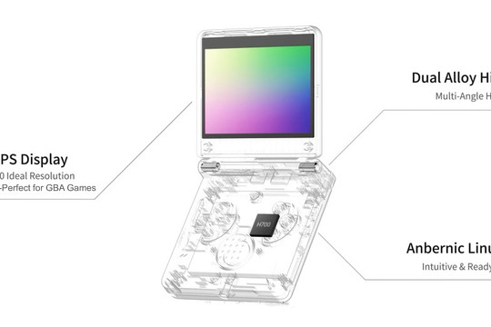 Anbernic RG SP có gì đáng chú ý trong bản máy chơi game gập lấy cảm hứng từ Game Boy Advance SP