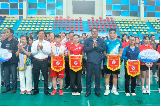 195 vận động viên tranh tài môn Cầu lông Đại hội Thể dục Thể thao tỉnh Lâm Đồng