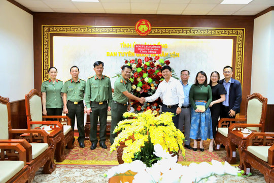 Công an tỉnh Lâm Đồng chúc mừng 96 năm Ngày truyền thống ngành Tuyên giáo