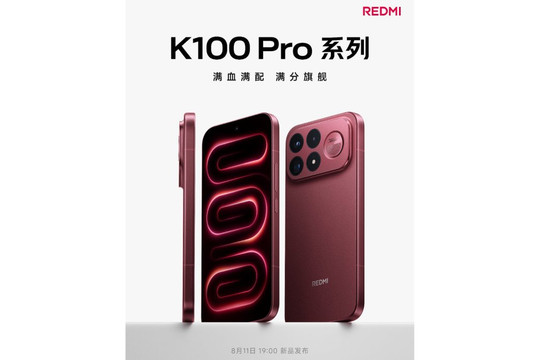 Redmi K100 Pro Max chốt lịch ra mắt với chip Snapdragon 8 Elite Gen 5 và pin 9000 mAh