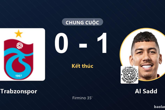 Firmino giúp Al Sadd hạ Trabzonspor trong trận giao hữu tại Trabzon