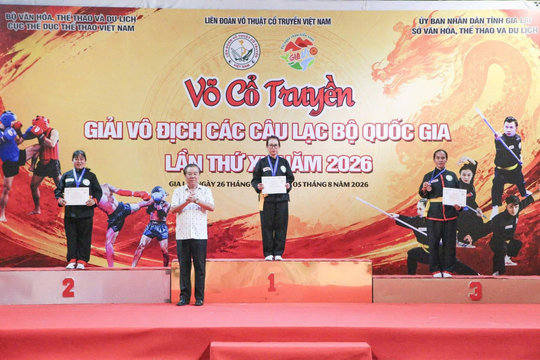 Lâm Đồng giành 13 huy chương tại Giải vô địch các Câu lạc bộ Võ cổ truyền quốc gia 2026