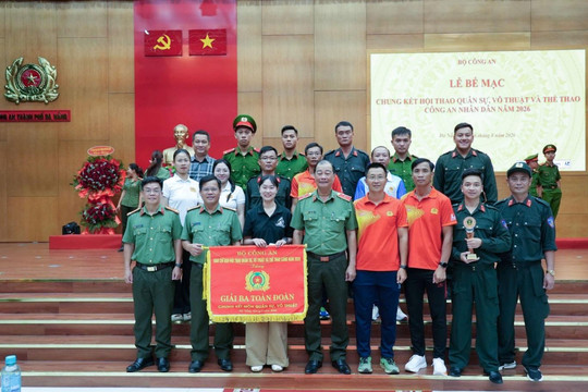 Công an Lâm Đồng đạt giải Ba toàn đoàn tại Hội thao Công an nhân dân năm 2026
