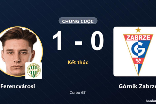 Corbu giúp Ferencvárosi hạ Górnik Zabrze tại Groupama Aréna