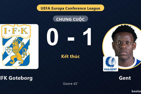 Gent thắng IFK Goteborg, tạo lợi thế ở vòng loại Conference League
