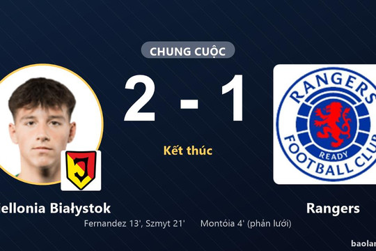 Jagiellonia Białystok ngược dòng hạ Rangers tại UEFA Europa League