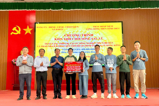 Cùng người dân tái thiết cuộc sống sau thiên tai, bão lũ