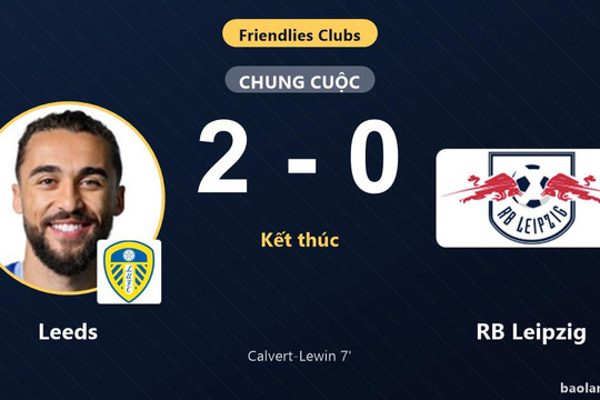 Đánh bại RB Leipzig, Leeds tạo đà thuận lợi trong trận giao hữu
