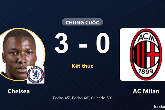Vùi dập AC Milan 3-0 tại Jakarta, Chelsea phô diễn sức mạnh áp đảo
