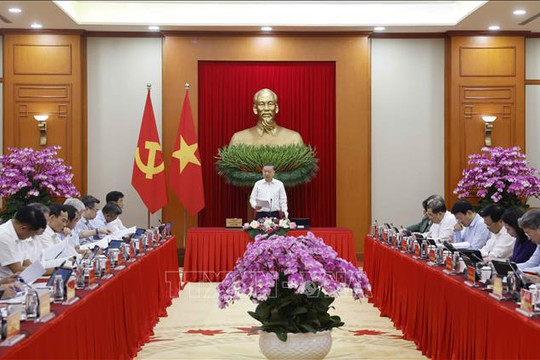 Thông báo Kết luận của Tổng Bí thư, Chủ tịch nước Tô Lâm về tổng kết thực tiễn và nghiên cứu sửa đổi, bổ sung Điều lệ Đảng