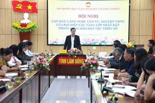 Lâm Đồng lắng nghe tâm tư, nguyện vọng các tầng lớp Nhân dân trong đồng bào DTTS