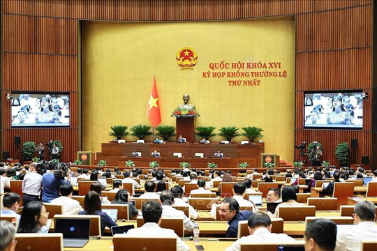 Thông cáo báo chí số 09 Kỳ họp không thường lệ thứ Nhất, Quốc hội khóa XVI