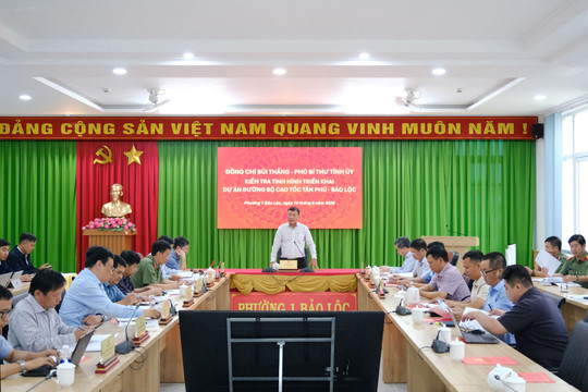 Lâm Đồng quyết liệt bàn giao mặt bằng các đoạn ưu tiên thi công cao tốc Tân Phú - Bảo Lộc