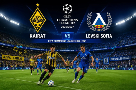 Hạ Kairat ngay tại Astana Arena, Levski Sofia khiến đội chủ nhà ôm hận