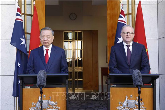 Báo chí Australia đưa tin đậm nét về chuyến thăm của Tổng Bí thư, Chủ tịch nước Tô Lâm