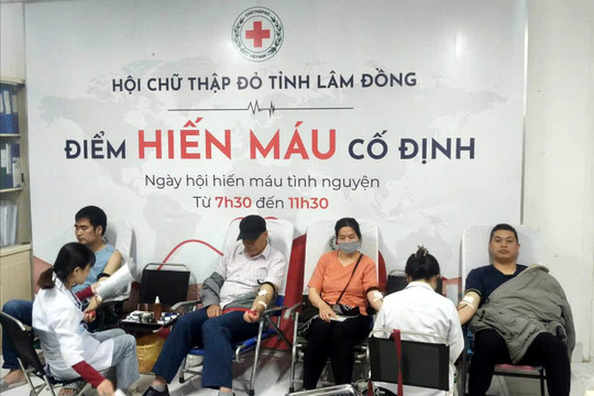Bệnh viện Đa khoa tỉnh Lâm Đồng tiếp nhận 150 đơn vị máu