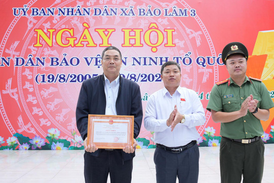“Ngày hội toàn dân bảo vệ an ninh Tổ quốc" ở xã Bảo Lâm 3