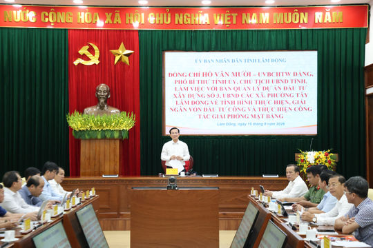Lam Dong to use public investment disbursement as a criterion for evaluating officials