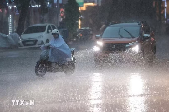 Dự báo từ đêm 17/8, khu vực Bắc Bộ, Bắc Trung Bộ có nơi mưa rất to