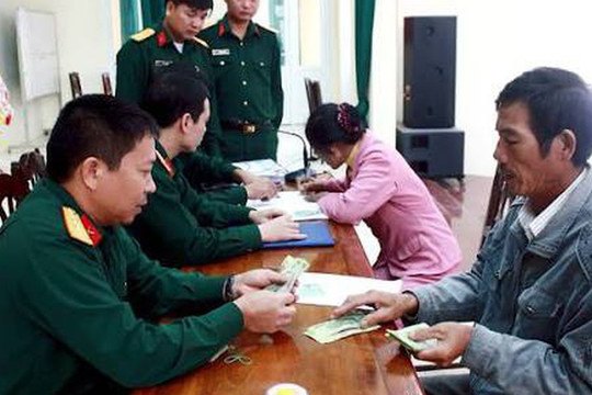 Trợ cấp một lần theo Quyết định 62 được xác định theo mốc cố định