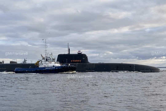 Nga bắt đầu thử nghiệm tàu ngầm Khabarovsk mang 6 siêu ngư lôi Poseidon tại Biển Trắng