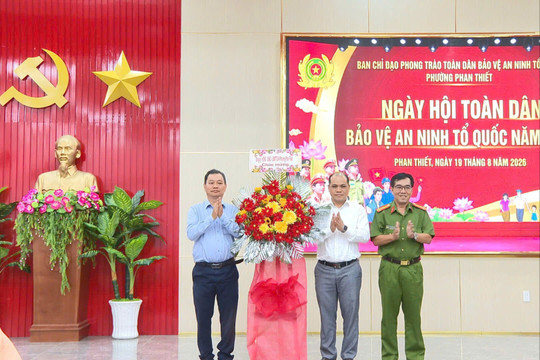 Phan Thiết tổ chức Ngày hội toàn dân bảo vệ an ninh Tổ quốc năm 2026
