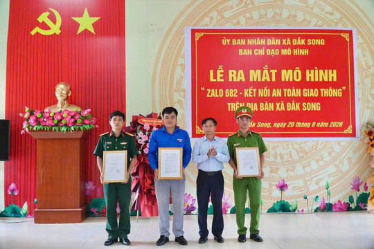 Đắk Song ra mắt mô hình “Zalo 682 - Kết nối an toàn giao thông”