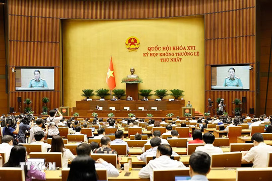 Thông cáo báo chí số 13, Kỳ họp không thường lệ thứ Nhất, Quốc hội khóa XVI