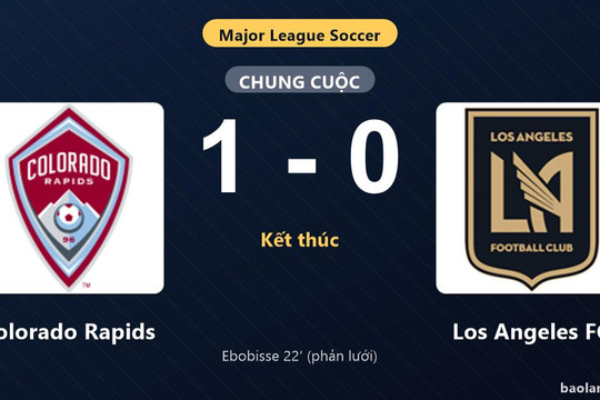 Hạ Los Angeles FC 1-0, Colorado Rapids cùng đối thủ chính thức vào vòng 1/16
