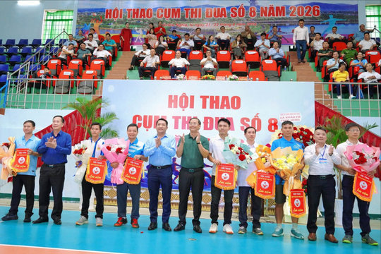 Hơn 500 vận động viên tham gia Hội thao Cụm thi đua số 8
