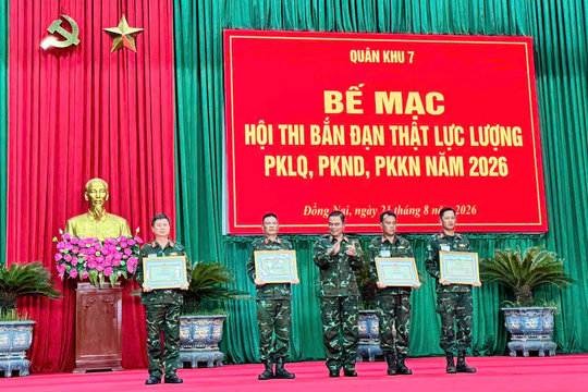 Lâm Đồng giành nhiều giải cao tại Hội thi bắn đạn thật lực lượng phòng không