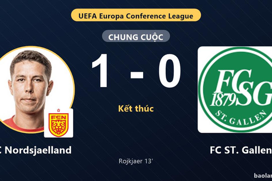 FC Nordsjaelland đi tiếp, FC ST. Gallen dừng bước