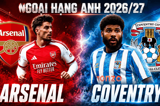 Tổng hợp dự đoán tỉ số Arsenal vs Coventry lúc 2h ngày 22/8/2026