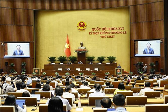 Thông cáo báo chí số 15 Kỳ họp không thường lệ thứ Nhất, Quốc hội khóa XVI