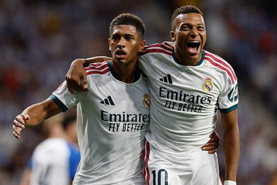 Jude Bellingham tỏa sáng giúp Real Madrid giành chiến thắng kịch tính 2-1 trước Espanyol