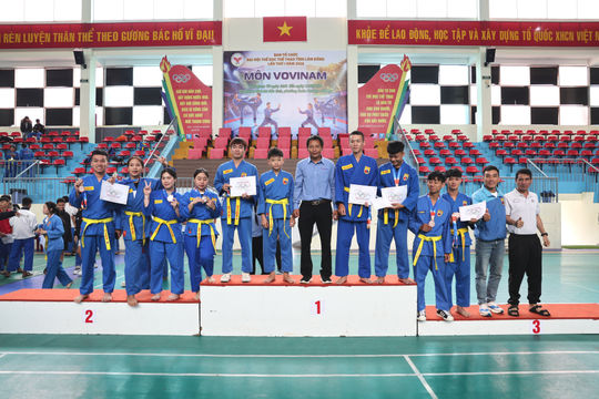 Trao 38 bộ huy chương môn Vovinam tại Đại hội Thể dục thể thao tỉnh Lâm Đồng lần thứ I